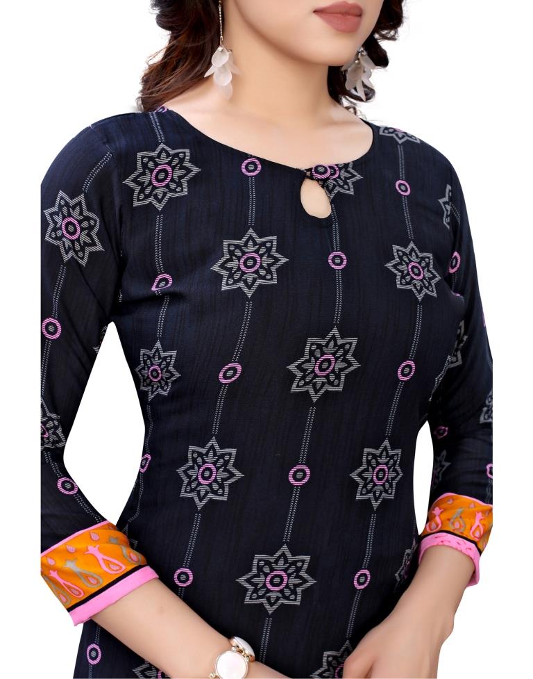 Ethnic Light Pink Printed Unstitched Salwar Suit | Sudathi