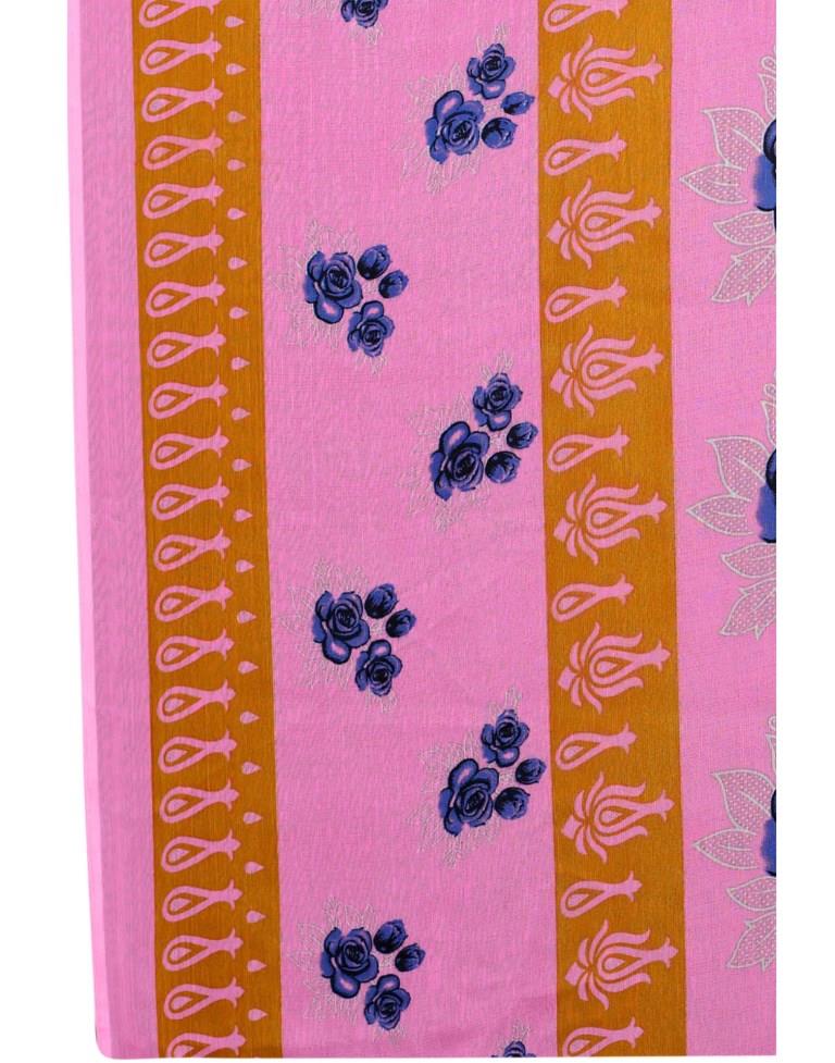 Ethnic Light Pink Printed Unstitched Salwar Suit | Sudathi