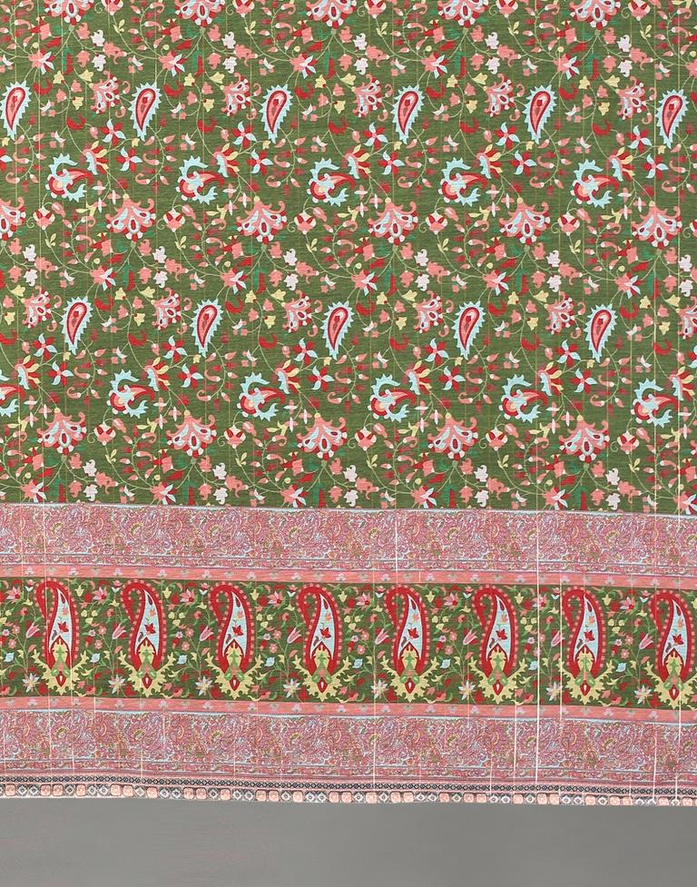 Sequence Work Cotton Unstitched Salwar Suit Material | Sudathi