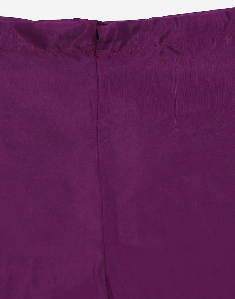 Wine Plain Georgette Unstitched Salwar Suit Material