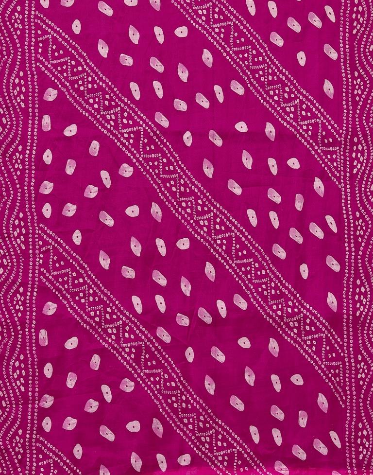 Pink Printed Cotton Unstitched Salwar Suit Material