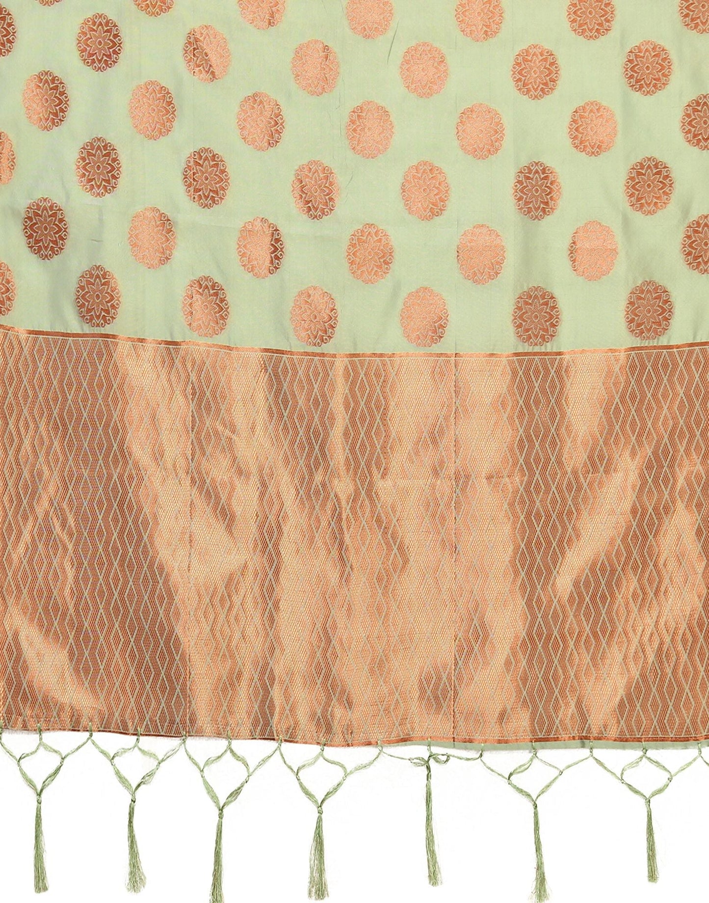 Light Green Silk Dupatta | Leemboodi