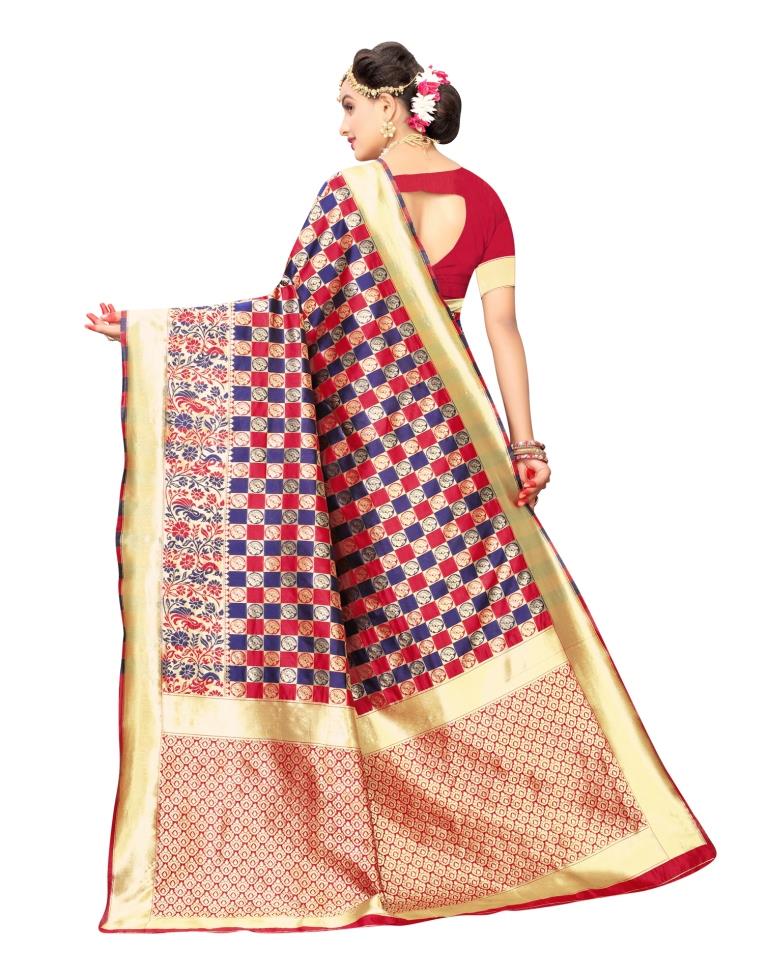 Red Banarasi Silk Saree