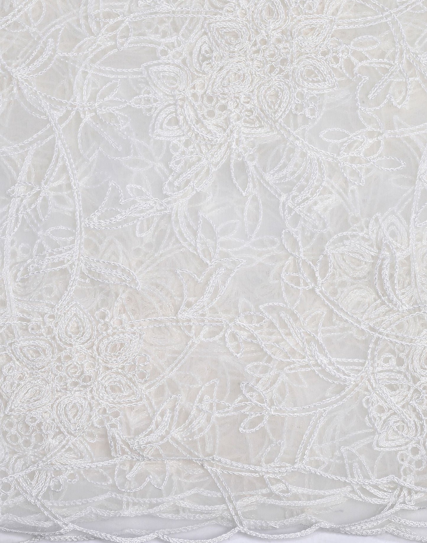 Off White Net Dupatta | Leemboodi