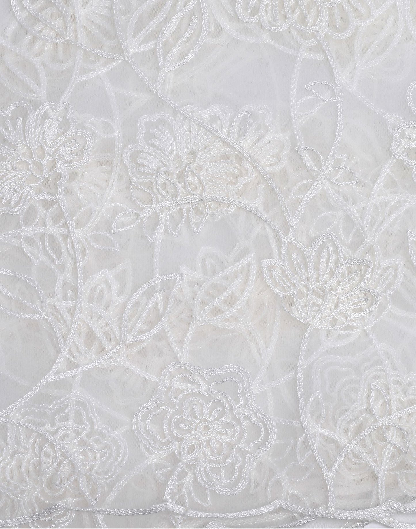 Off White Net Dupatta | Leemboodi