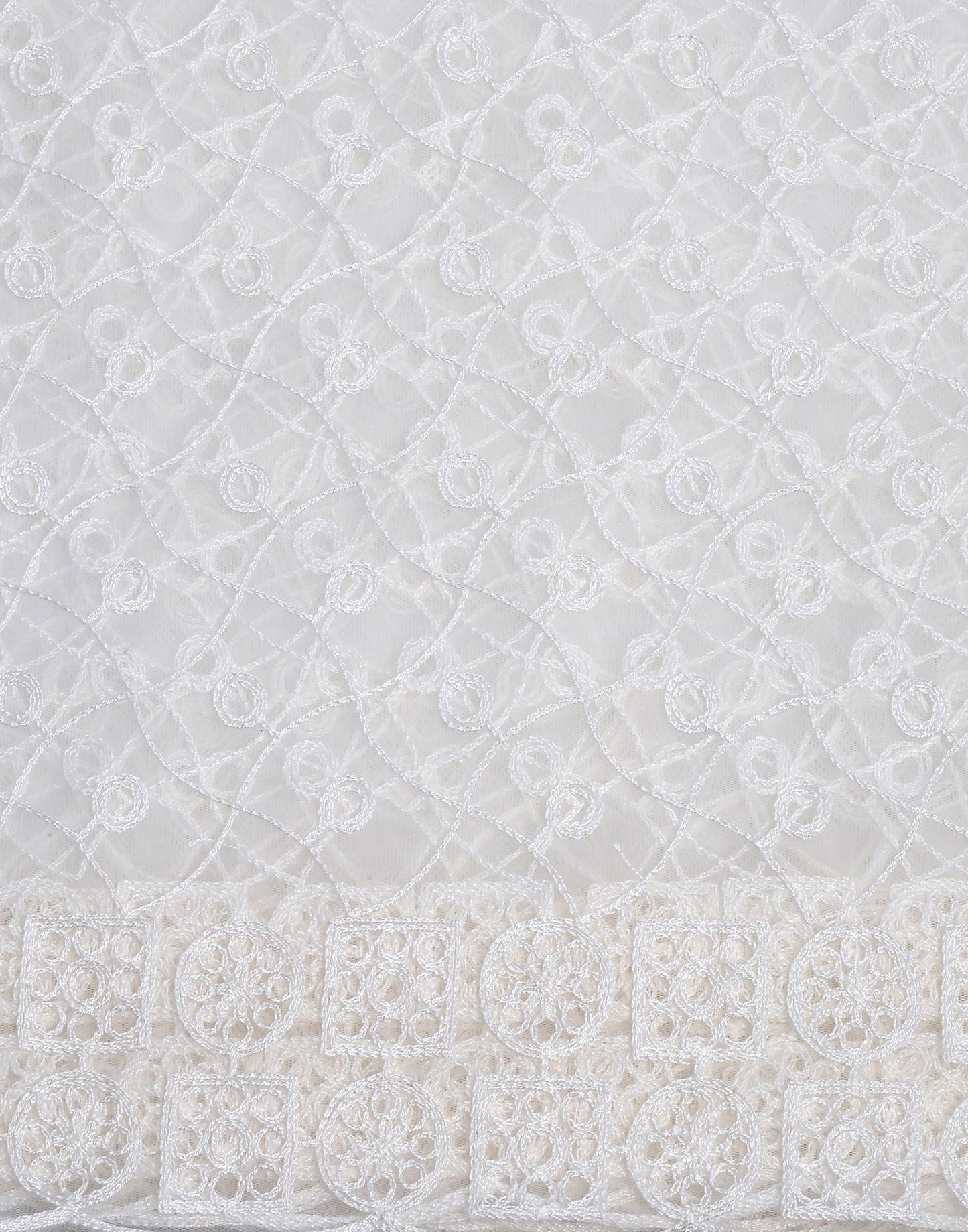 Off White Net Dupatta | Leemboodi