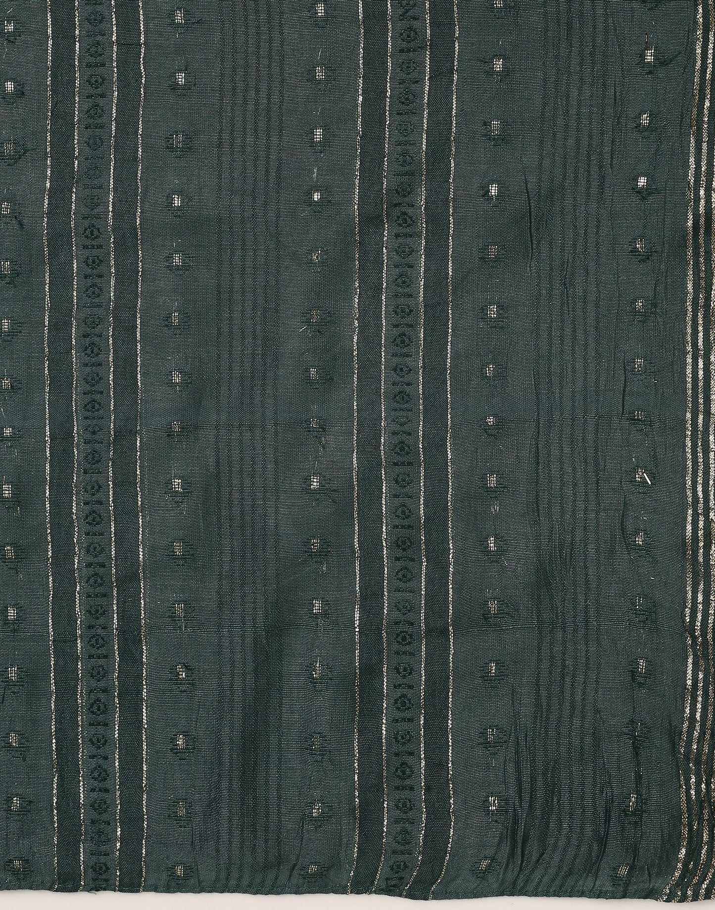 Green Cotton Plain Dupatta | Leemboodi