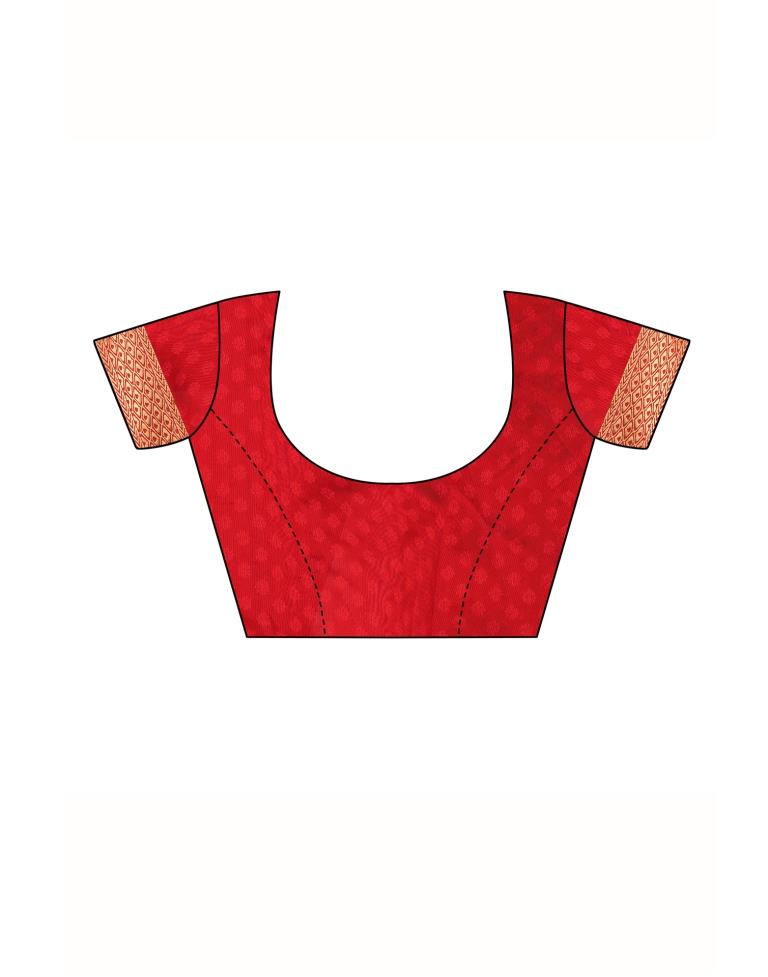 Red Banarasi Silk Saree