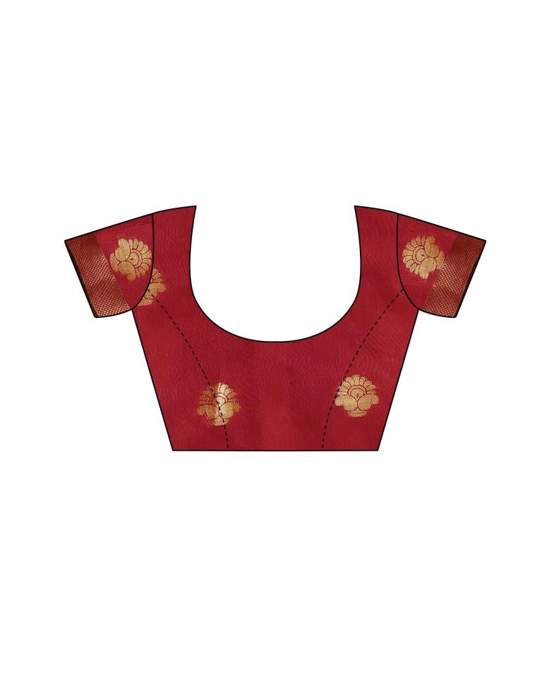 Navy Blue Banarasi Silk Saree