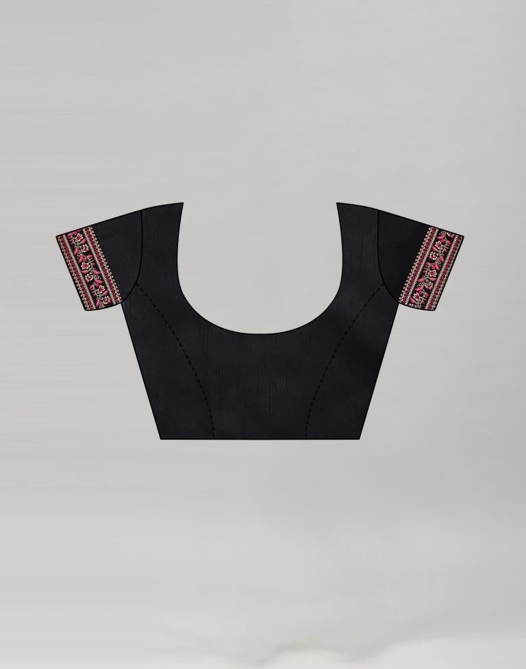 Wine Plain Georgette Saree