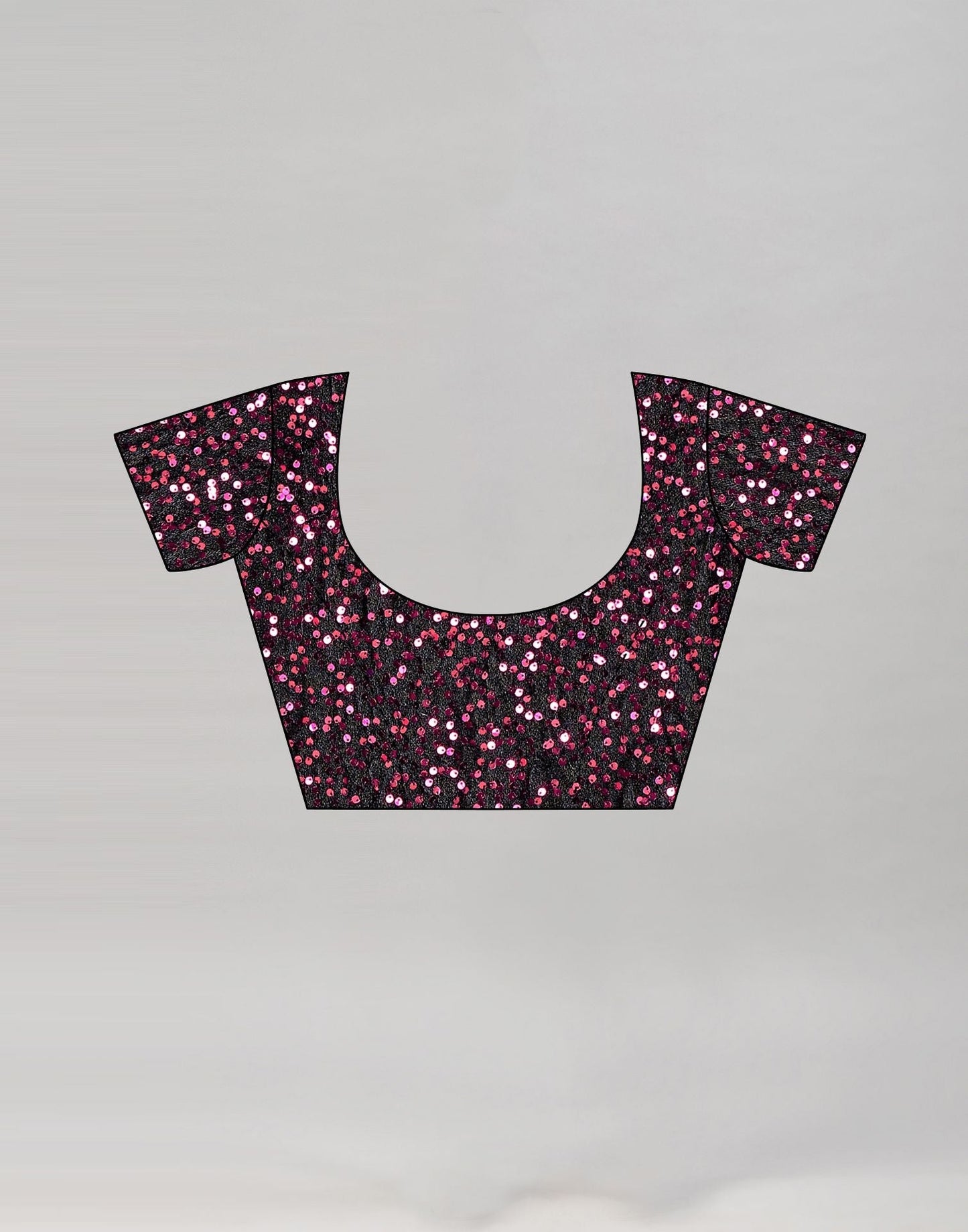 Red Printed Pre-draped Saree | Leemboodi