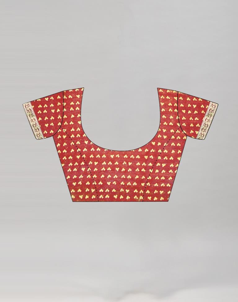 Maroon Chiffon Bandhani Saree | Sudathi