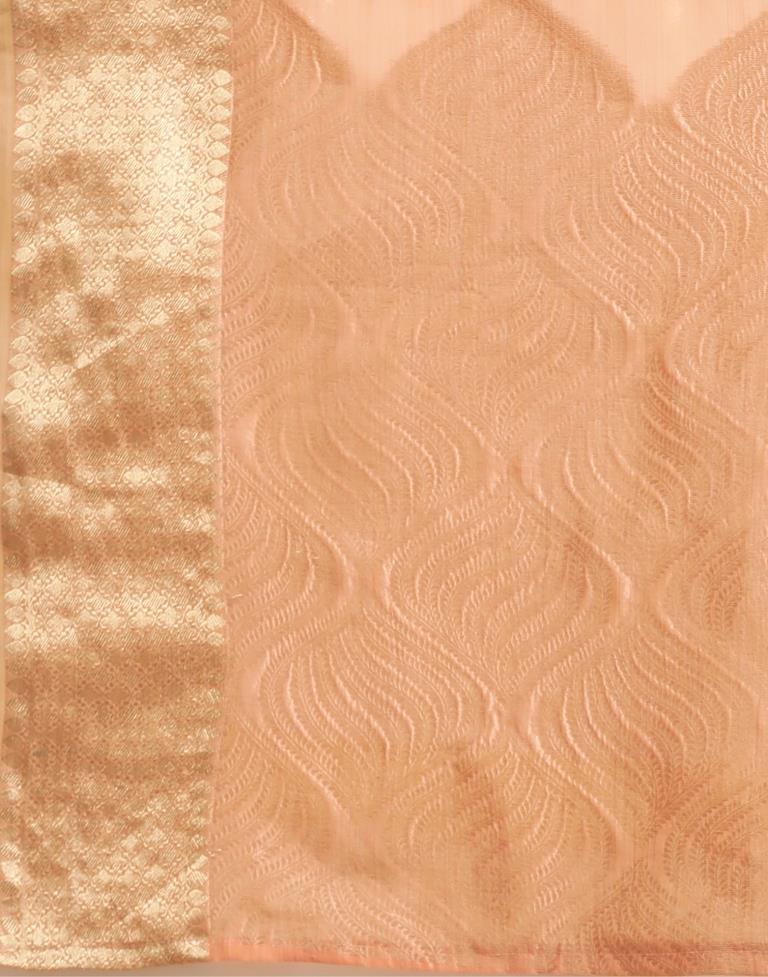 Peach Kanjivaram Silk Saree | Sudathi
