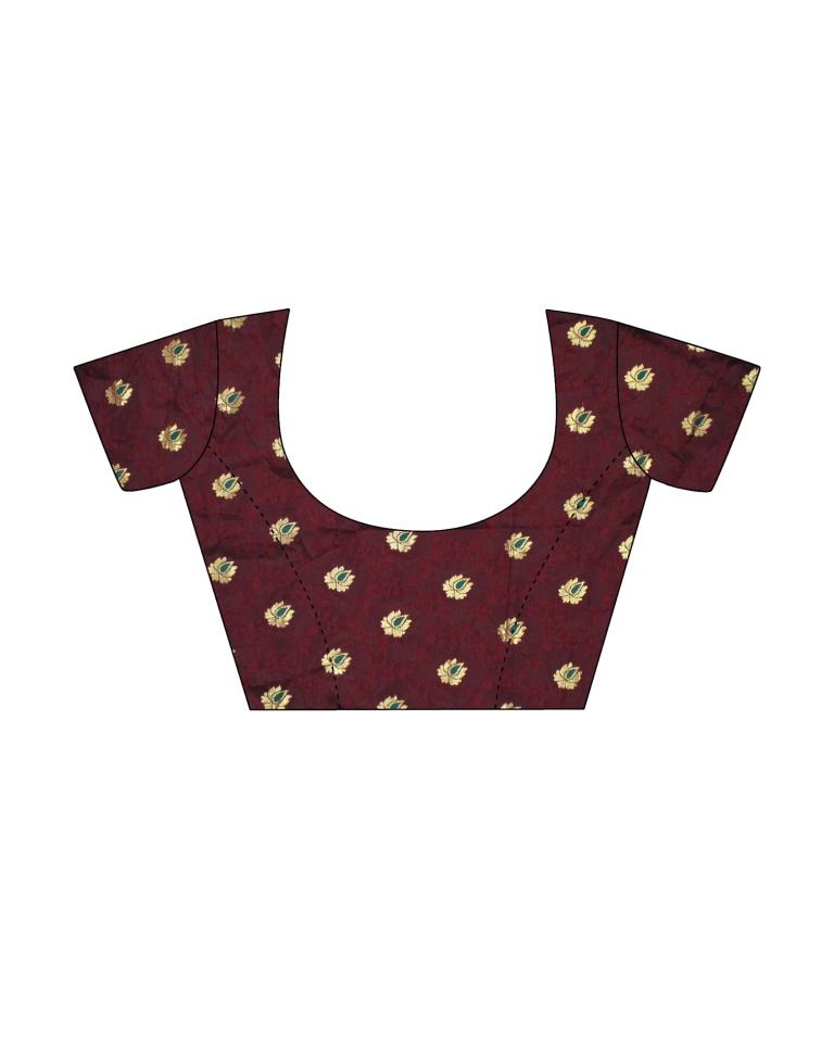 Rose Pink Weaving Silk Saree