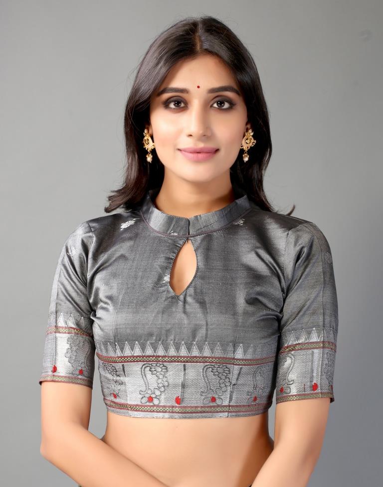 Dark Green Banarasi Silk Saree