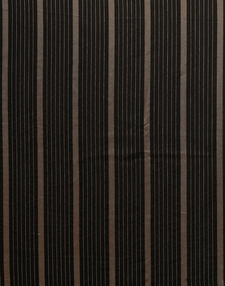 Black Self Woven Chiffon Saree