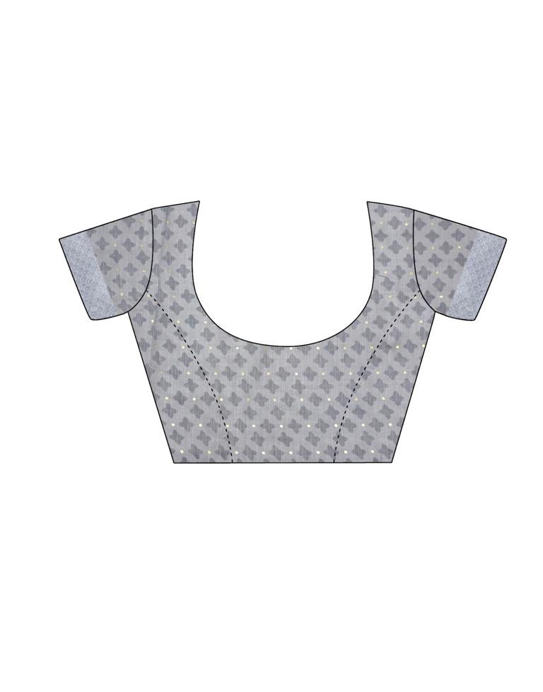 Powder Blue Woven Saree | Sudathi