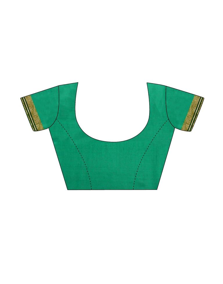 Light Olive Green Bandhani Silk Saree