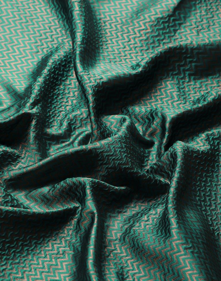 Rama Green Weaving Silk Saree