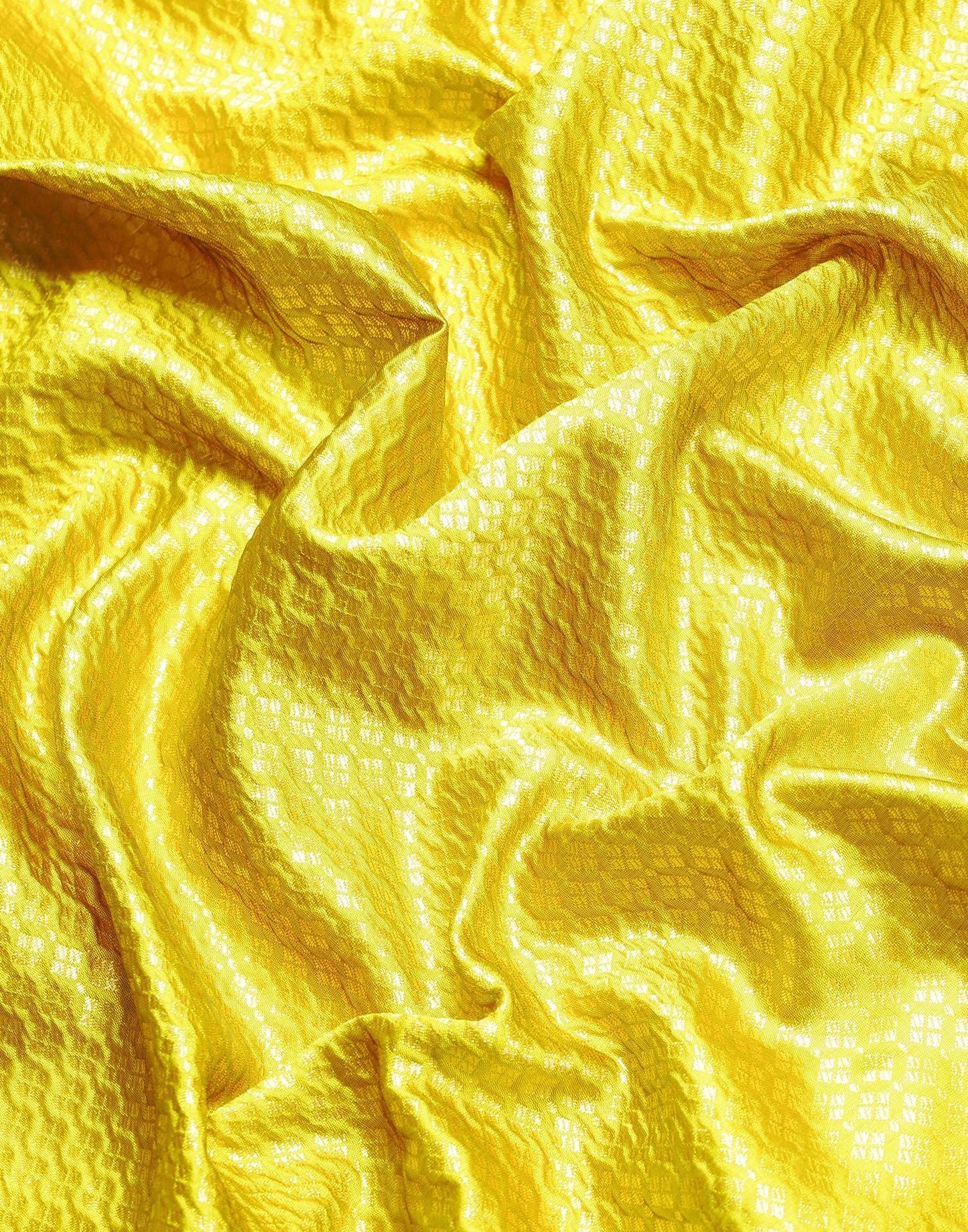 Lime Green Kanjivaram Jacquard Saree | Sudathi