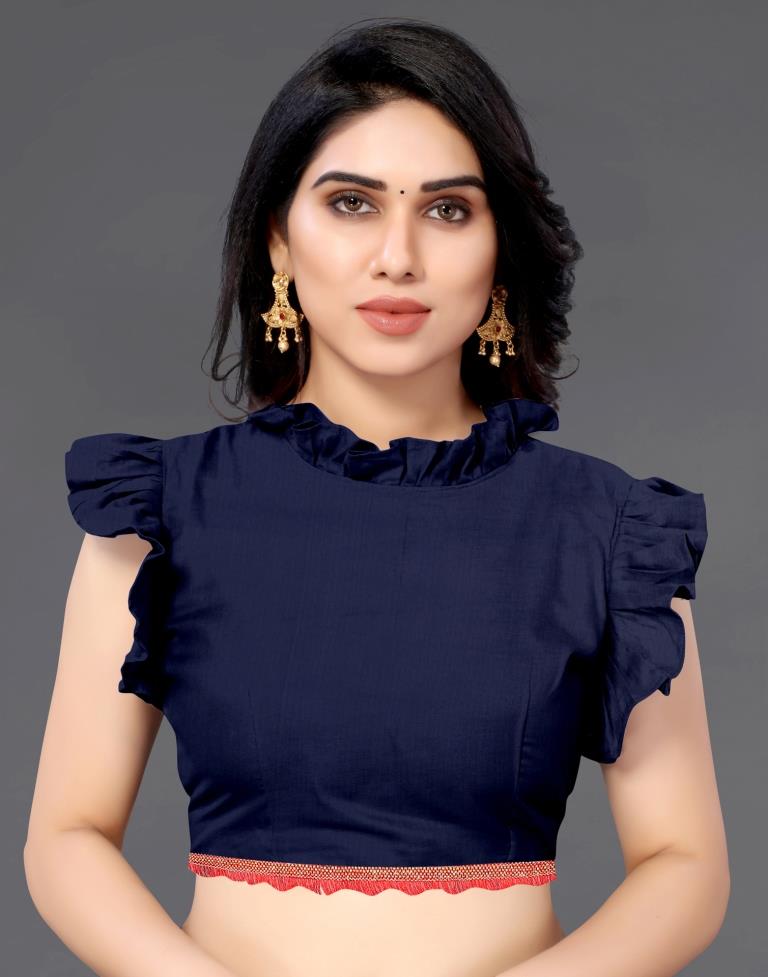 Dark Blue Georgette Saree | Sudathi