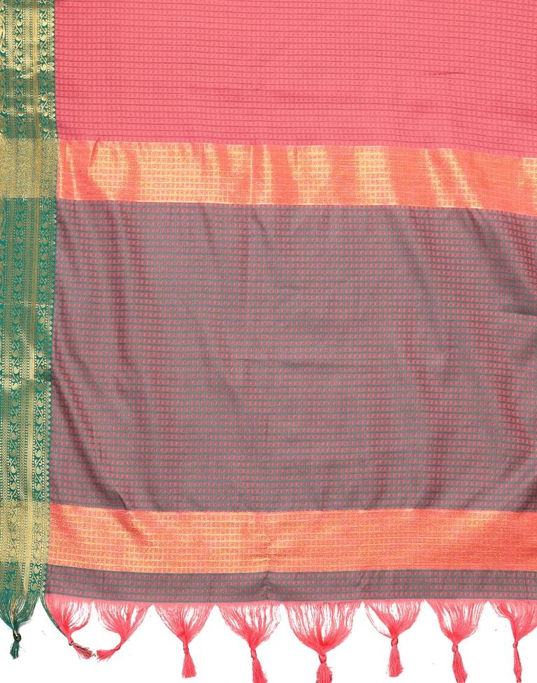 Rose Pink Kanjivaram Silk Saree | Sudathi