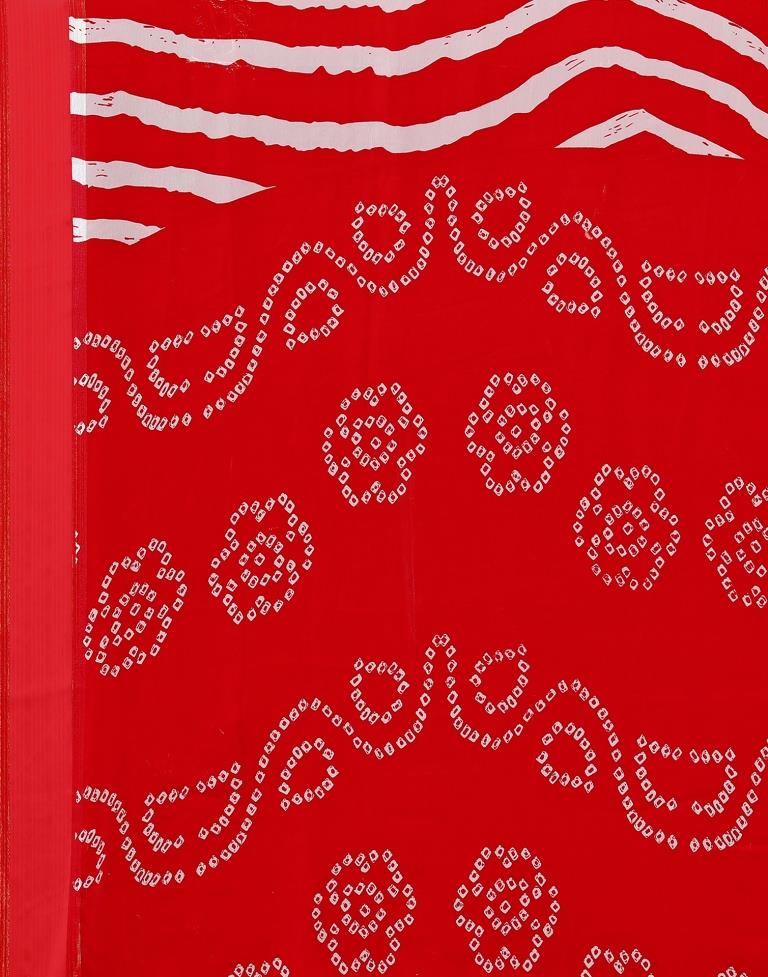 Red Georgette Saree | Sudathi