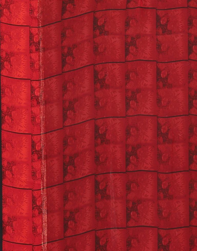 Red Georgette Saree | Sudathi