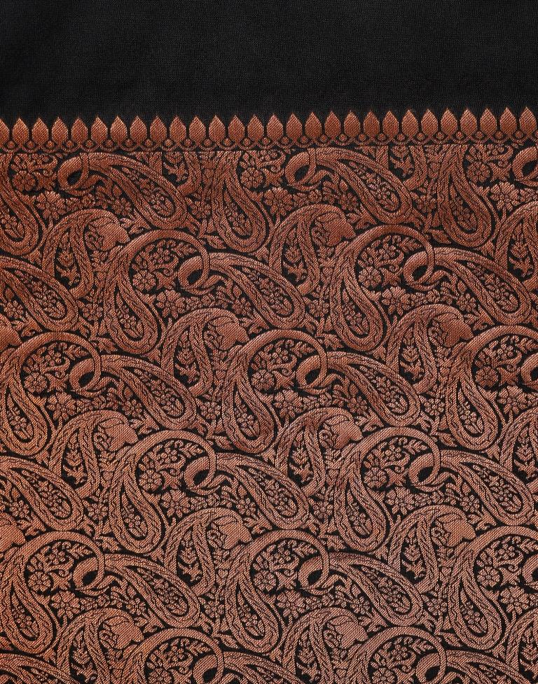Black Silk Weaving Saree