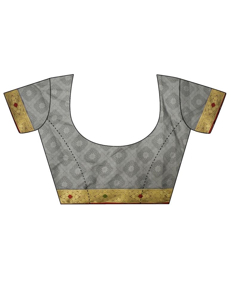 Light Brown Chiffon Embroidery Saree | Leemboodi