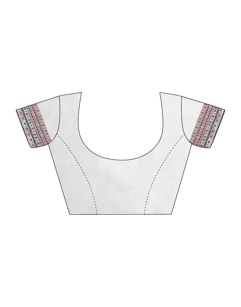 White Cotton Saree | Leemboodi