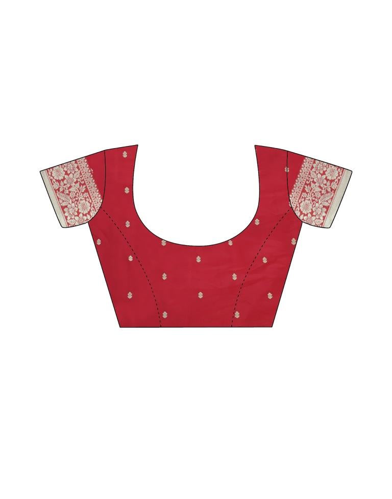 Orange Silk Saree | Leemboodi