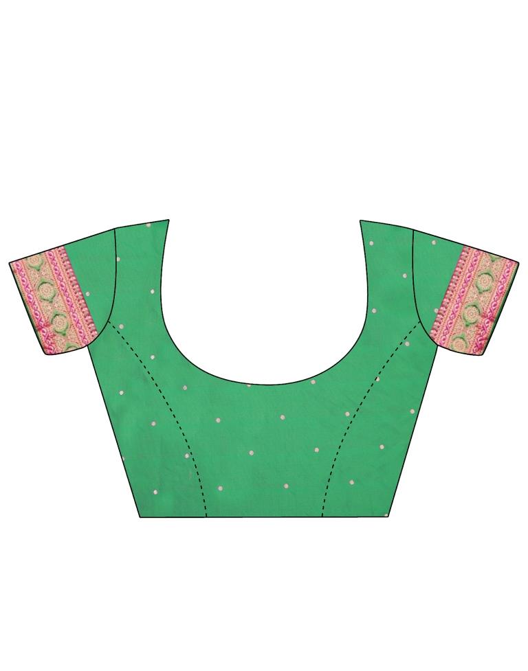 Dark Pink Silk Saree | Leemboodi