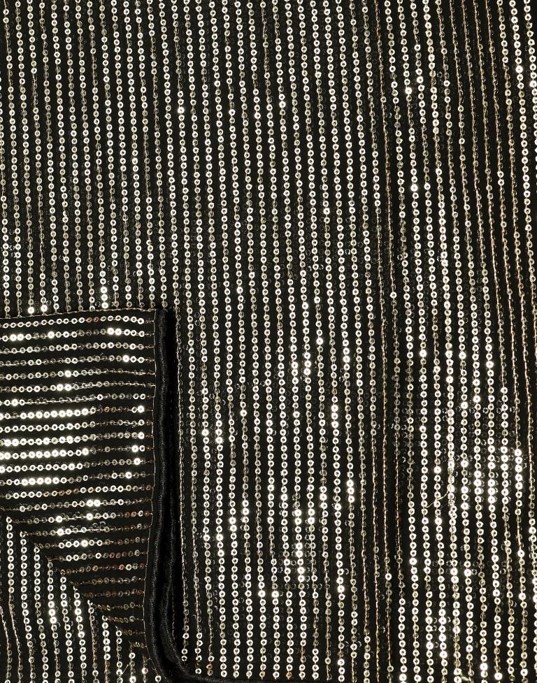 Black Georgette Saree | Leemboodi