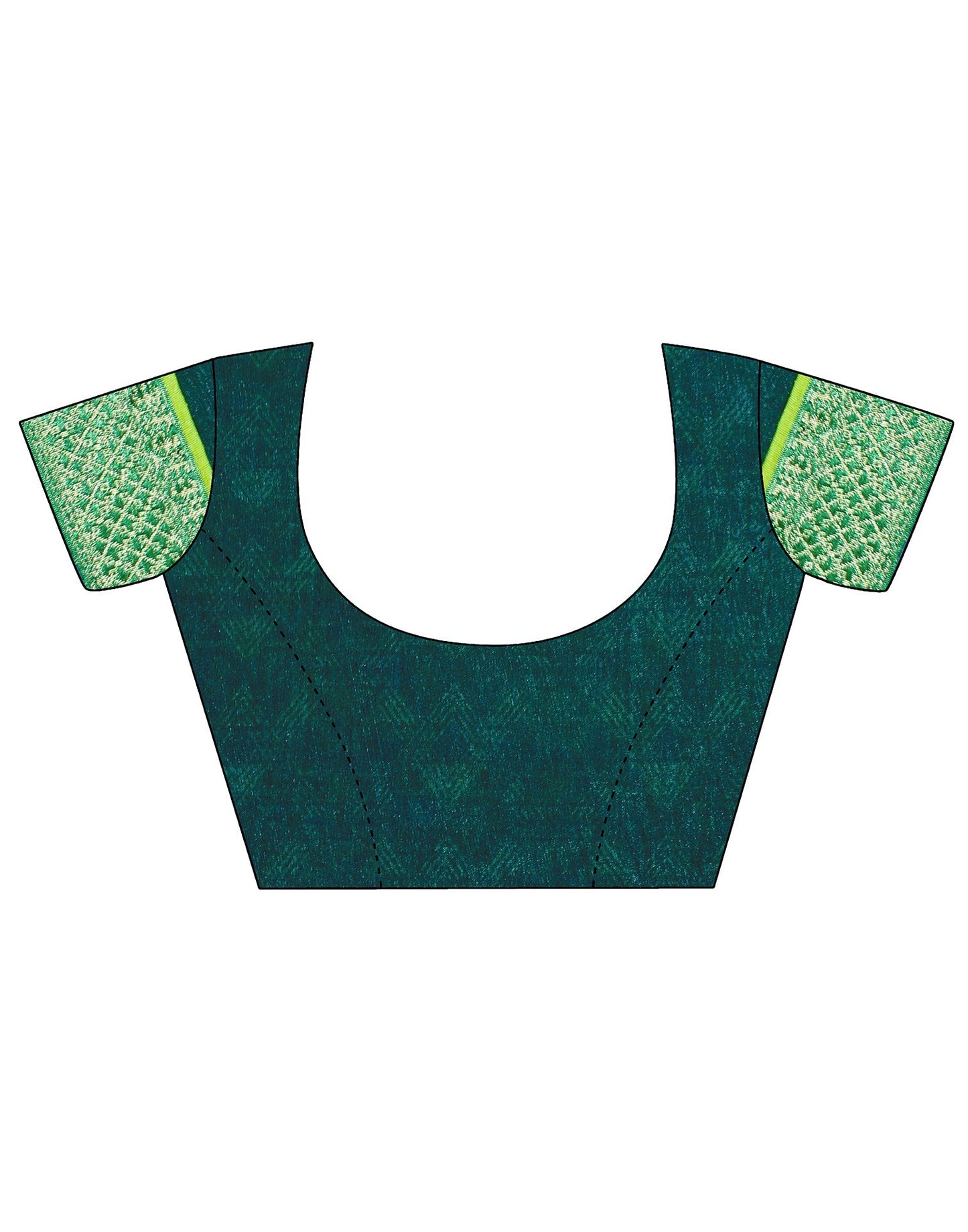 Green Chiffon Printed Saree | Sudathi