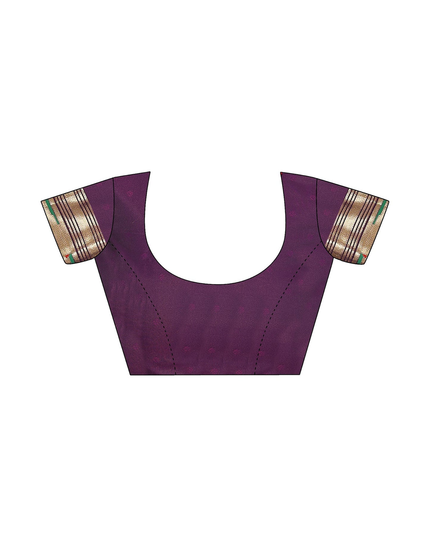 Wine Paithani Silk Saree | Leemboodi