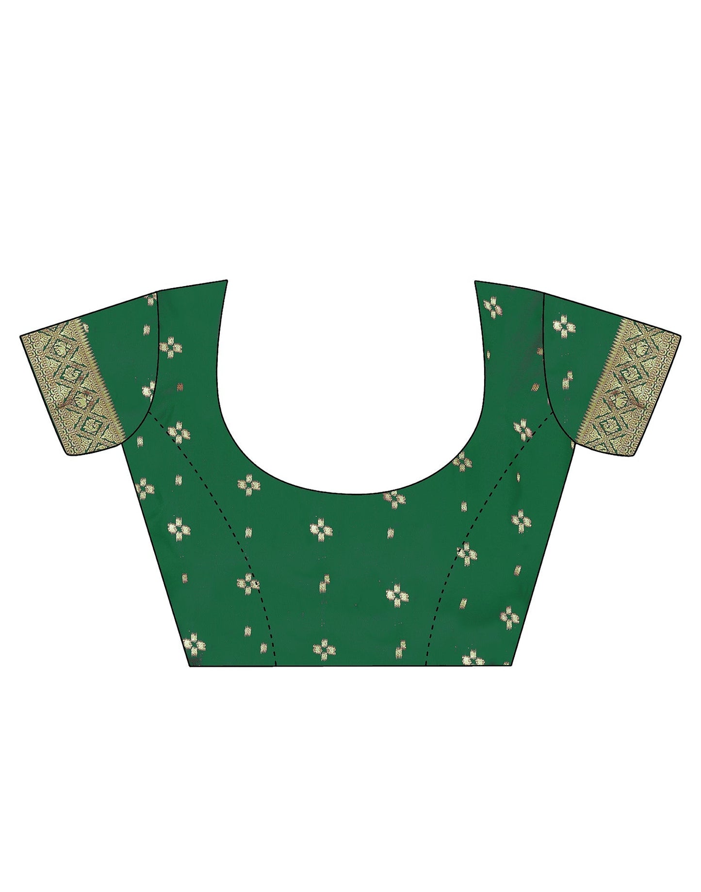 Green Banarasi Silk Saree | Leemboodi