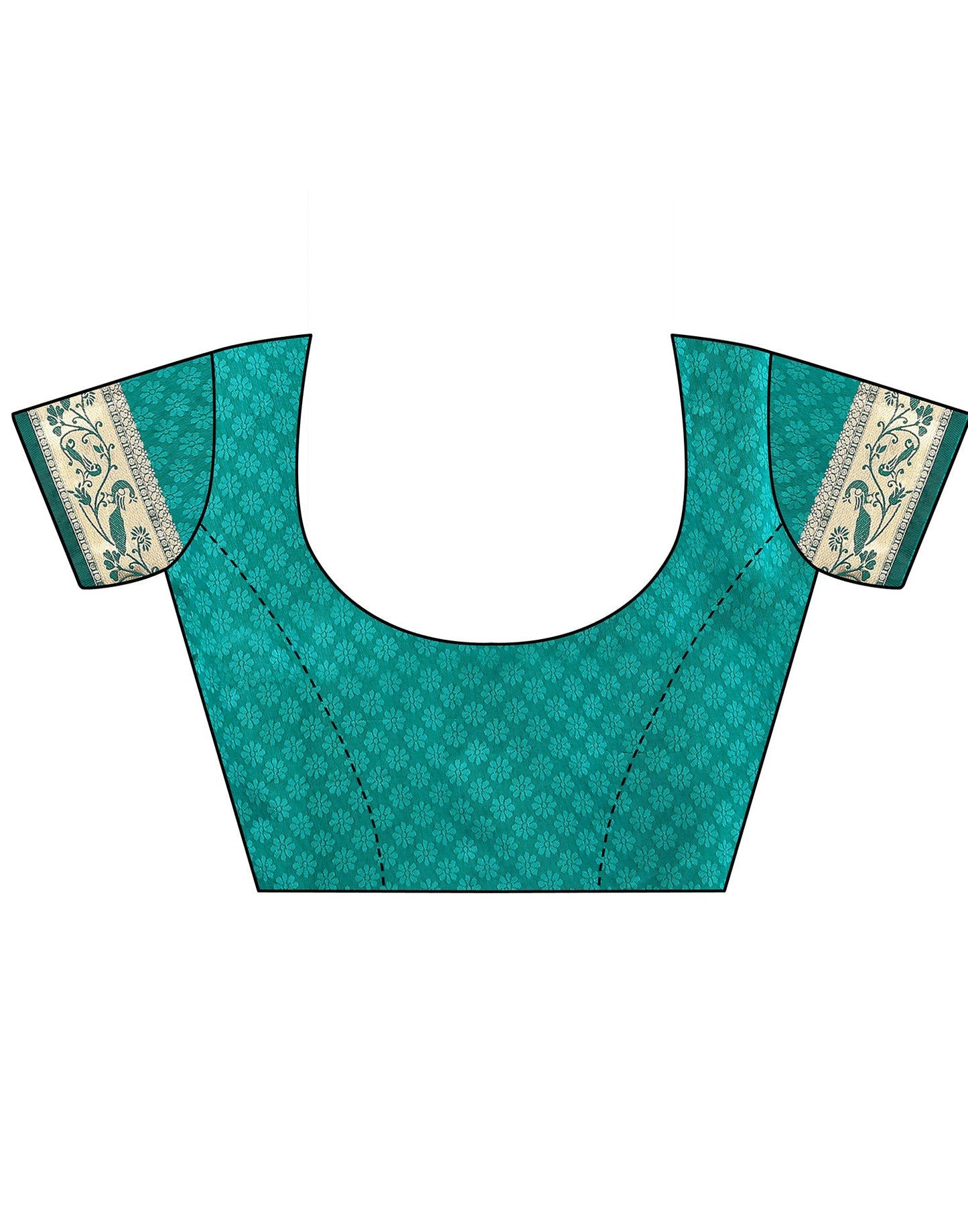 Rama Green Paithani Silk Saree | Leemboodi