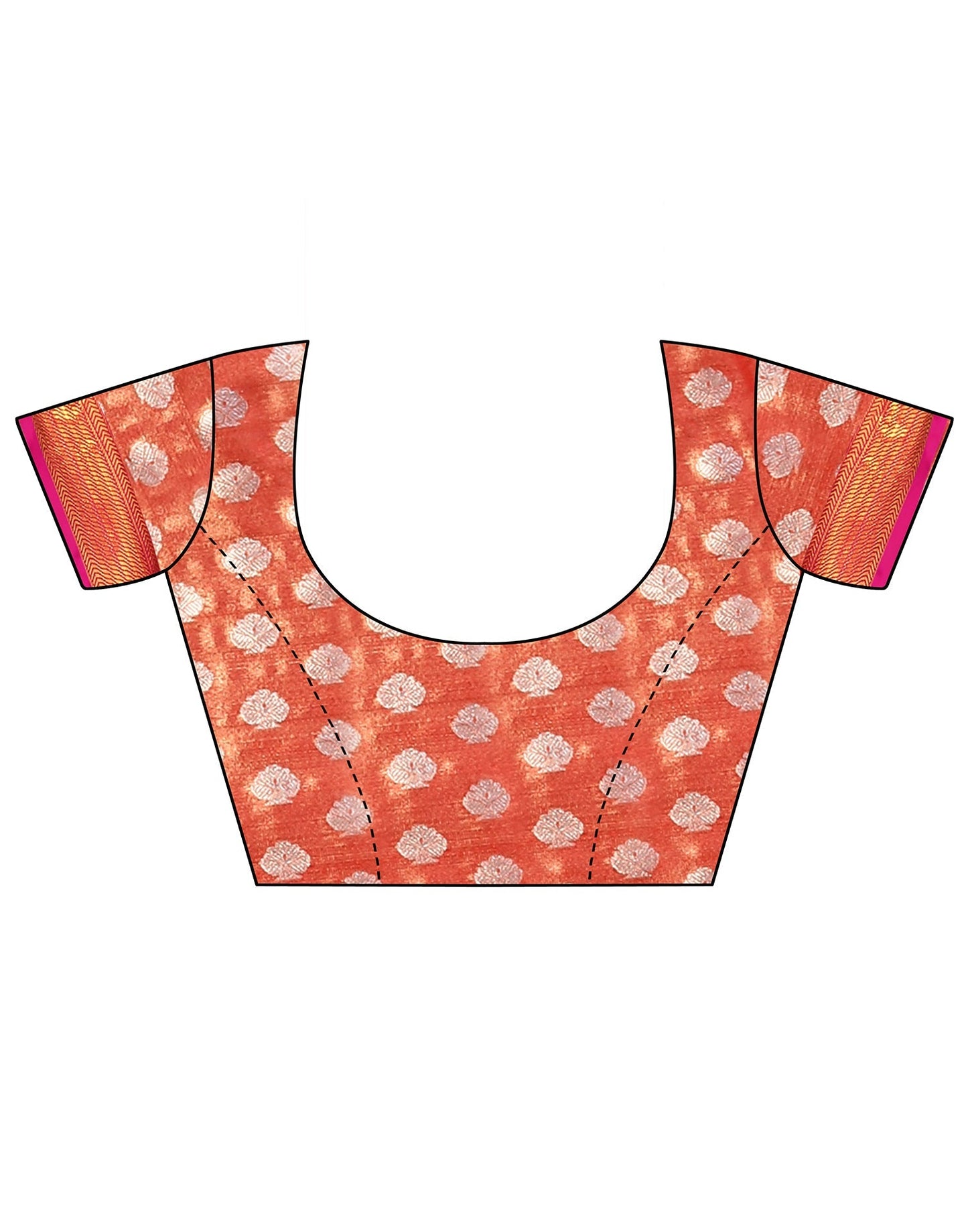 Light Red Banarasi Silk Saree | Leemboodi