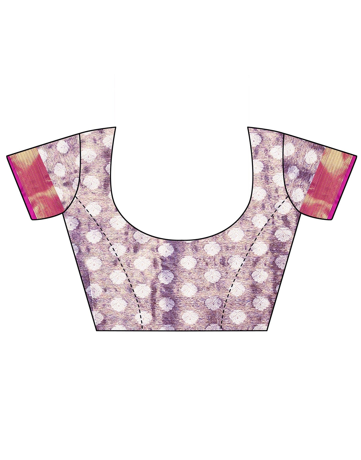 Light Violet Banarasi Silk Saree | Leemboodi