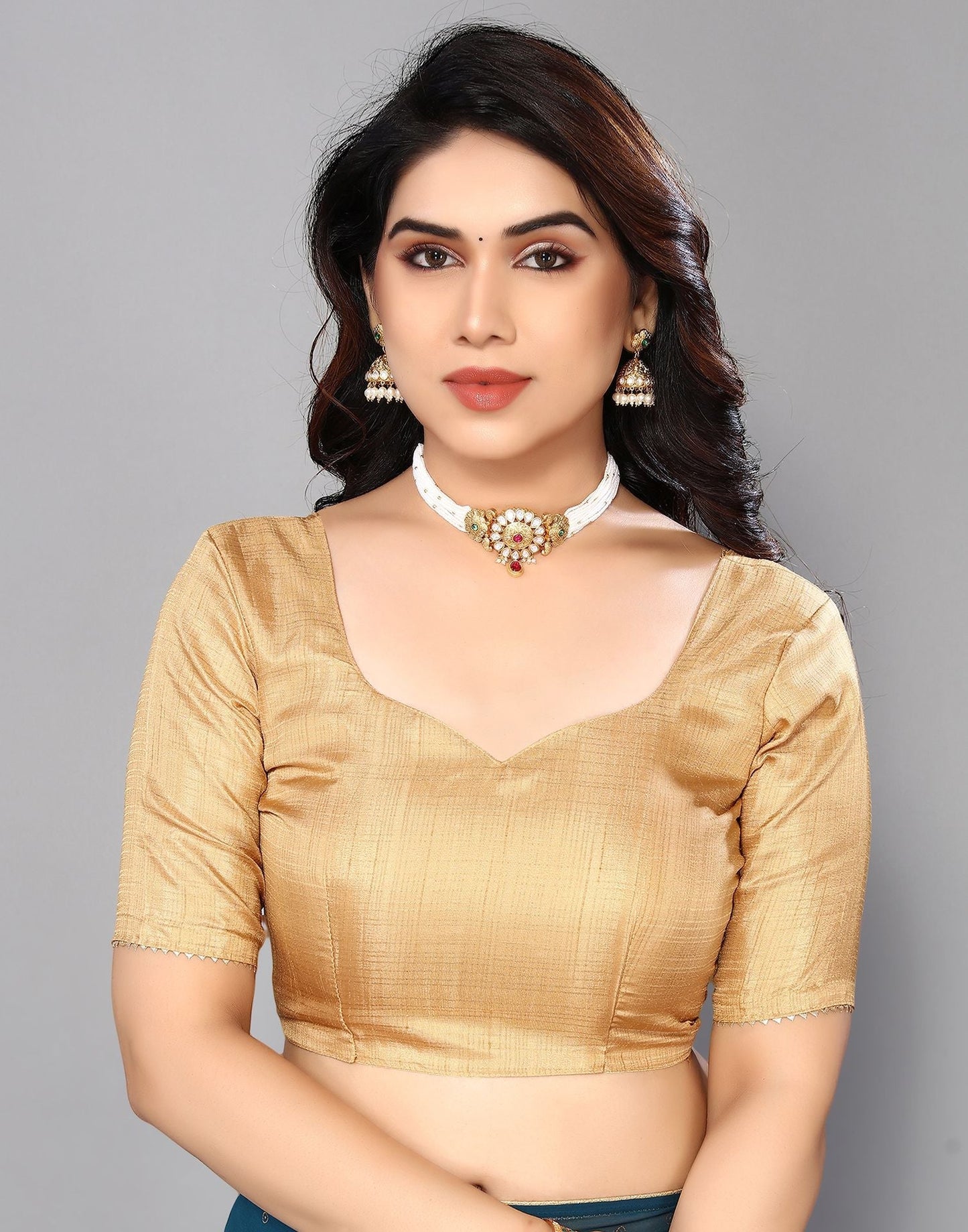 Teal Printed Saree | Leemboodi