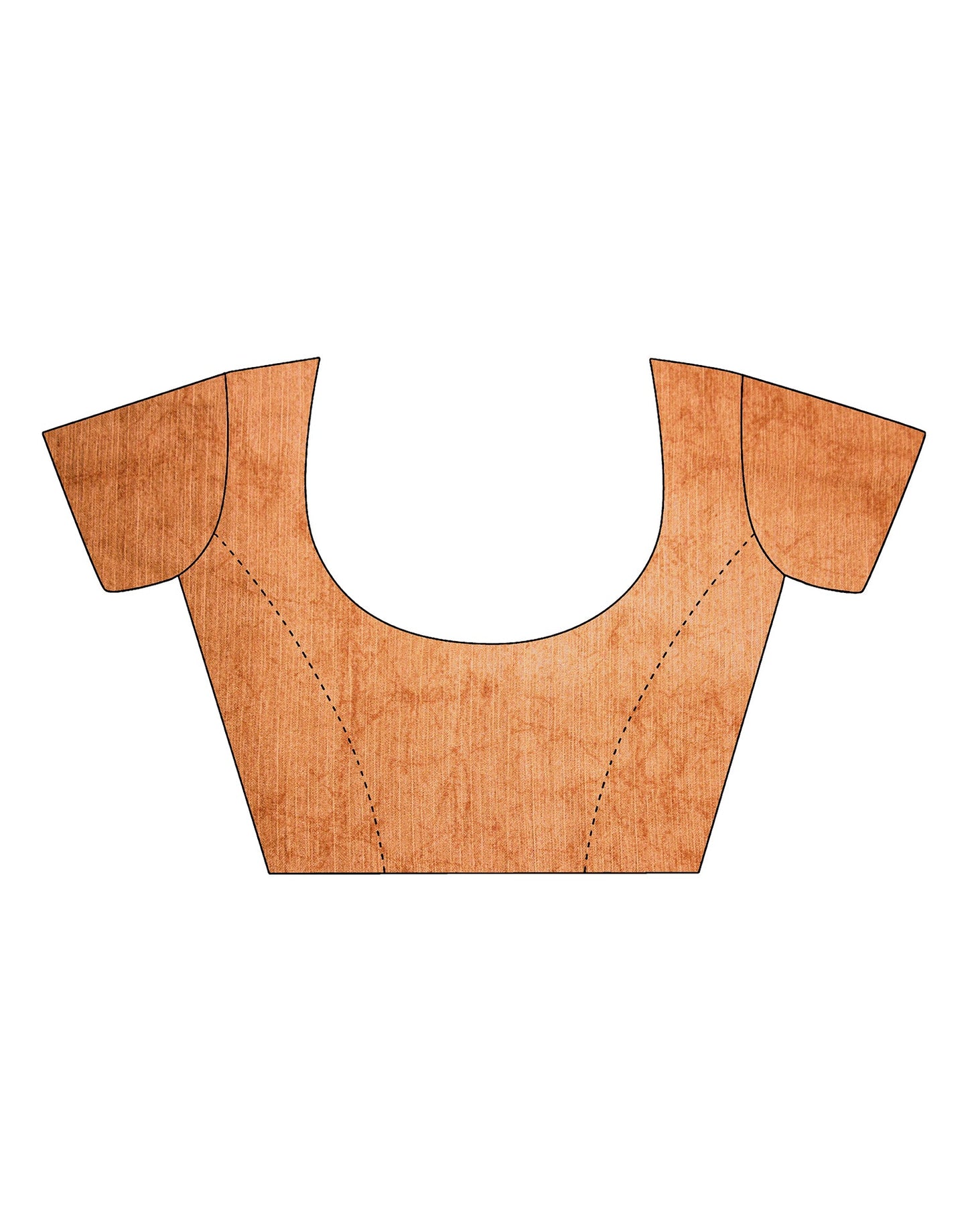 Orange Chiffon Bandhani Printed Saree