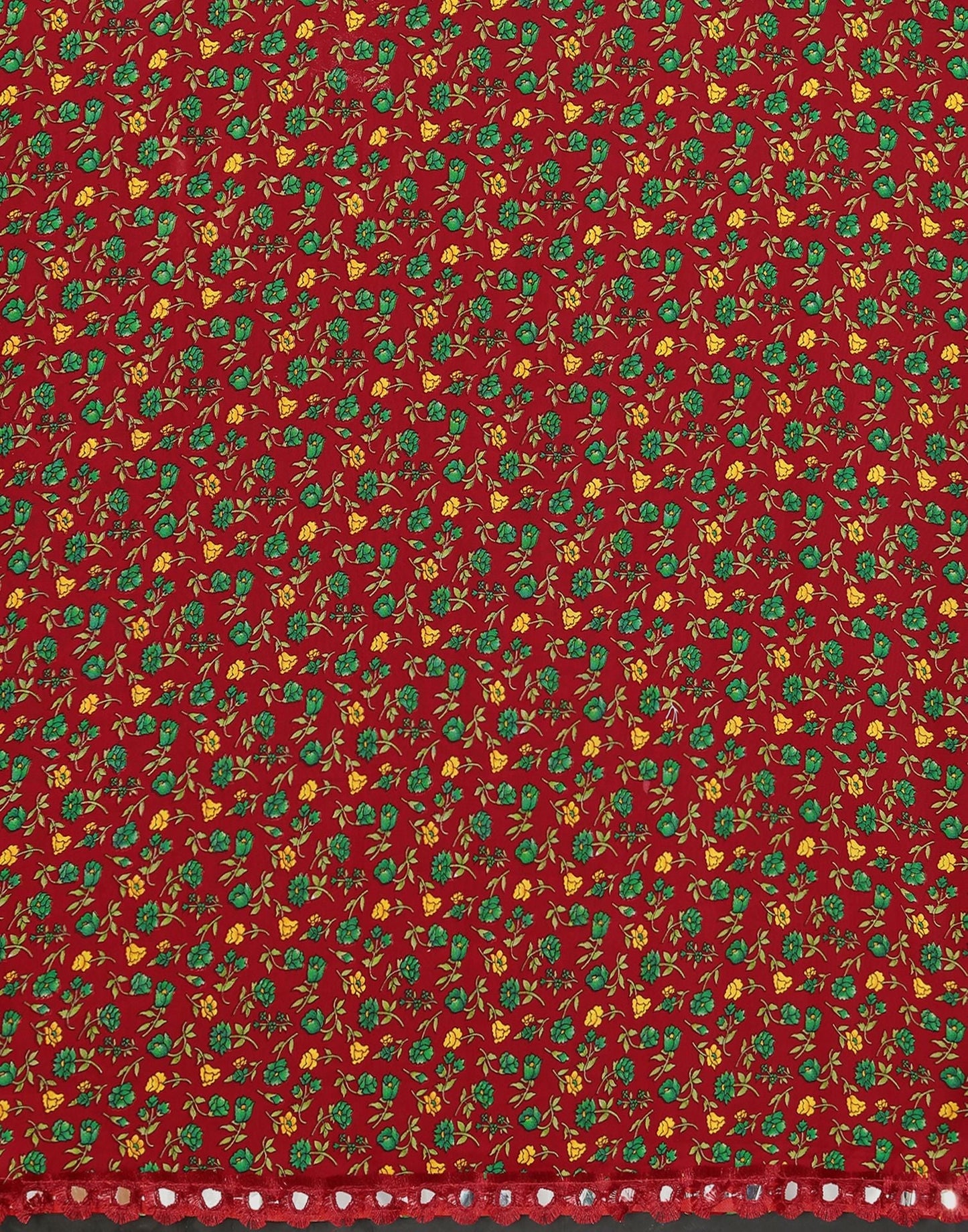 Maroon Printed Saree | Sudathi