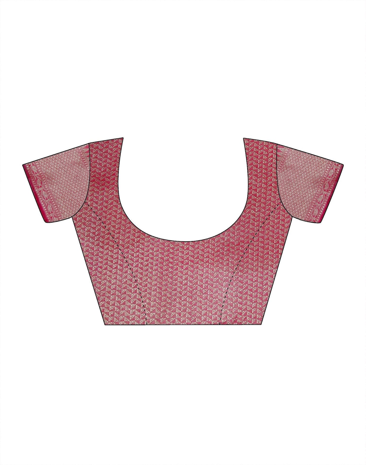 Dark Pink Banarasi Silk Saree | Leemboodi