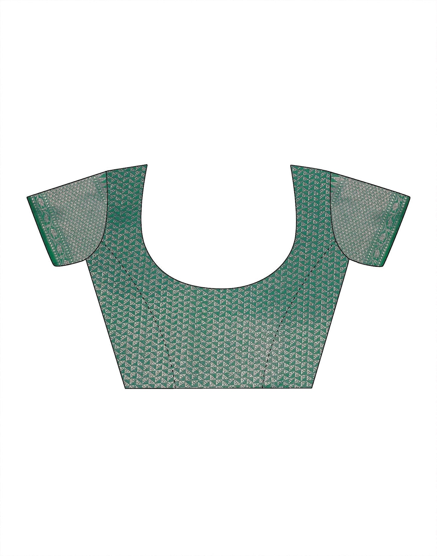 Rama Green Banarasi Silk Saree | Leemboodi