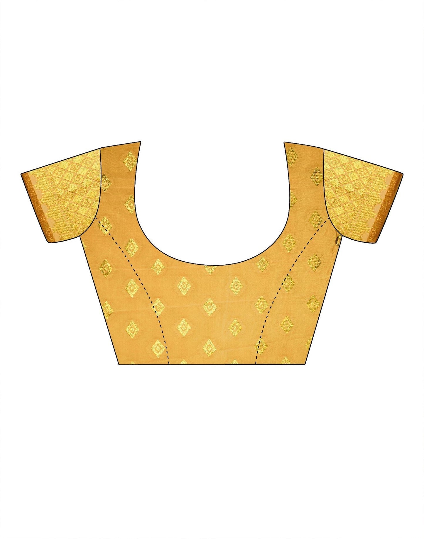 Yellow Banarasi Silk Saree | Leemboodi