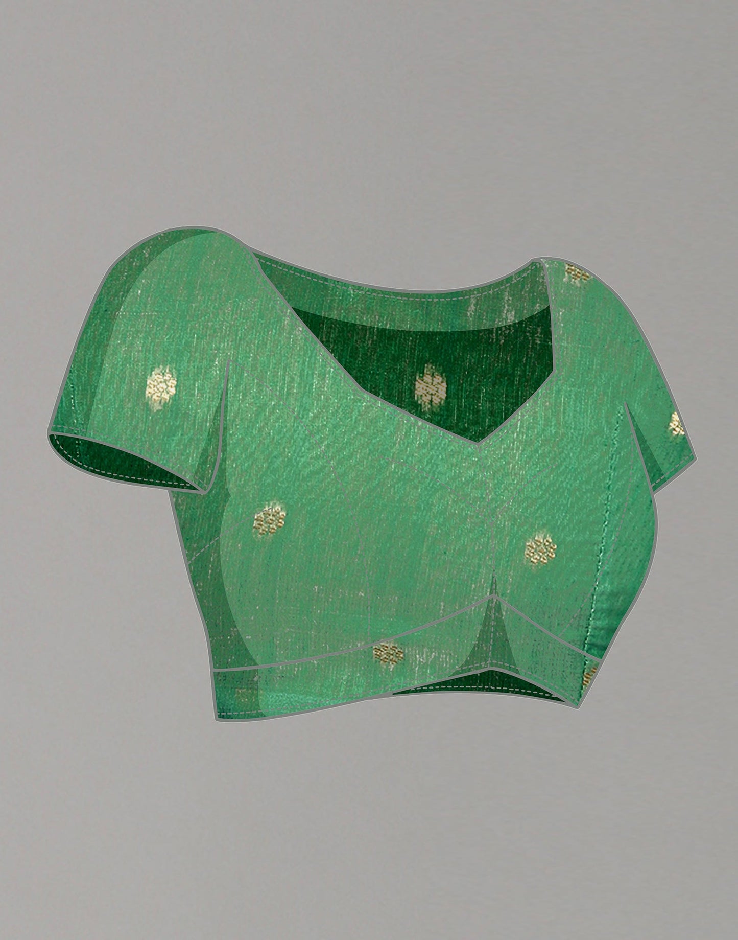 Green Cotton Weaving Saree