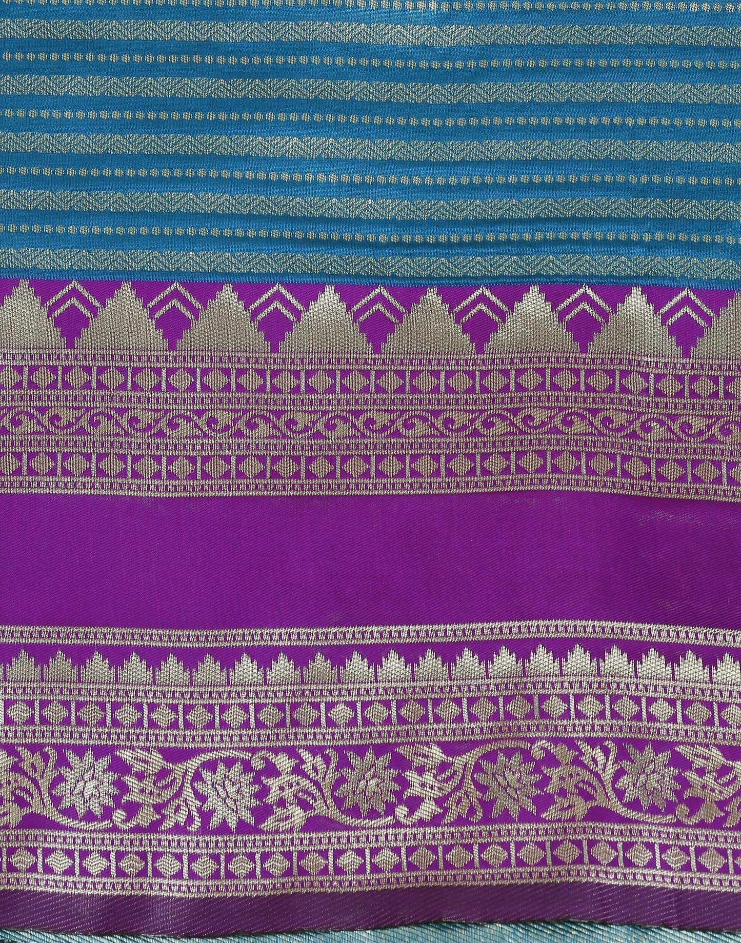 Still Blue Silk Saree | Sudathi