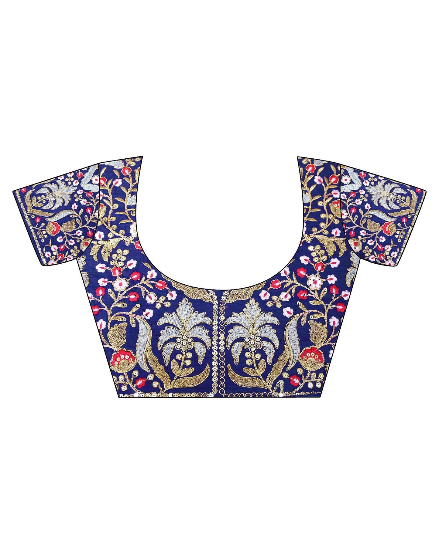 Blue Sequence Saree | Leemboodi