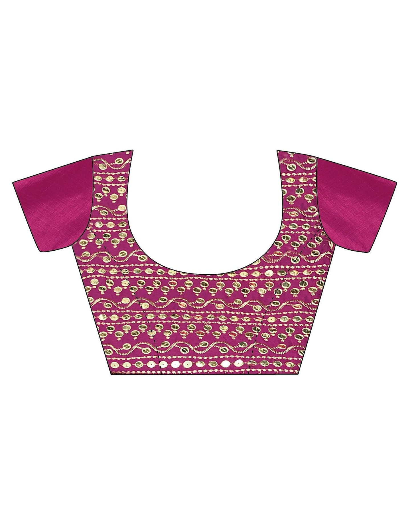 Rani Pink Silk Saree | Leemboodi